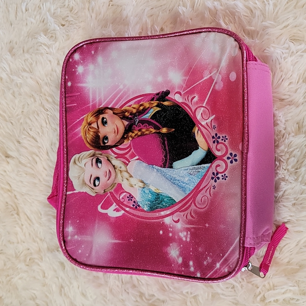 Lunch Bag - Disney - Frozen - Elsa & Anna Pink New